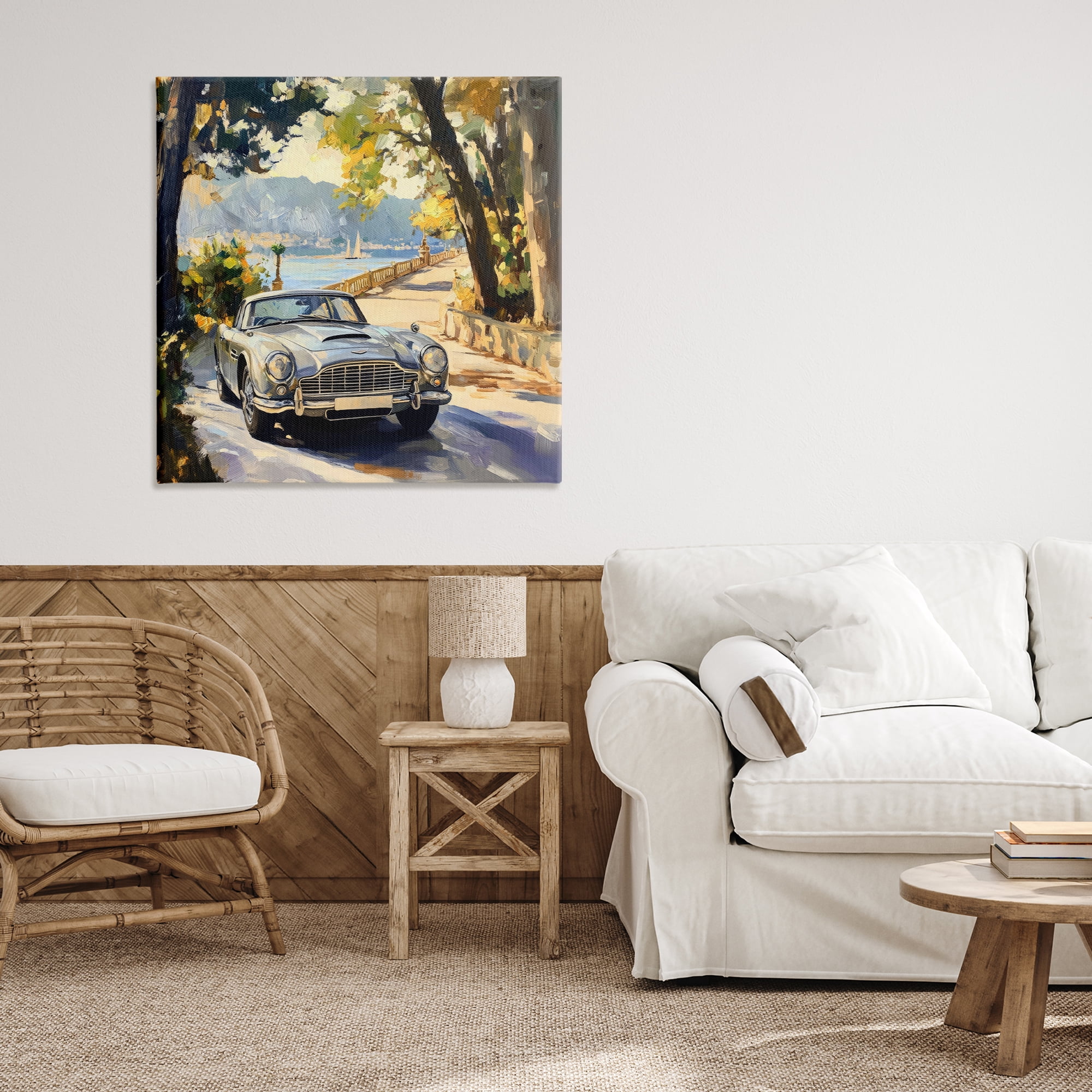 Stupell Industries Classic View of Seaside Drive Canvas Wall Art, design by Creative Studio