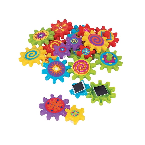 Fun Express Magnetic Spinning Gears Multicolor 22 Piece