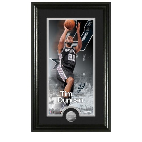 Nba Framed Wall Art By The Highland Mint Supreme Tim Duncan Walmart Com Walmart Com