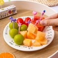 thumbnail image 3 of Hariumiu 6Pcs Fruit Pick Reusable Bento Food Picks Cute Rainbow Star Heart Shapes Fruit Fork Easy to Clean for Kids, 3 of 7