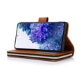 thumbnail image 4 of Dteck 9 Card Slots Wallet Case for Samsung Galaxy S20 FE 6.5-inch,Retro Magnetic Strap Card Pocket Leather Zipper Hybrid Rubber Shockproof Kickstand Phone Cover,Brown, 4 of 5