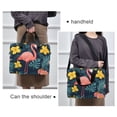 thumbnail image 6 of FORMRS 16" Laptop Bag Carrying Sleeve Case with Handle Travel Shoulder Briefcase, Pink Floral Flamingo, 6 of 8