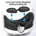 thumbnail image 2 of husxh 2 in 1 Silicone Facial Interface & Face Cover Pad Lightproof With Lens Protector Face Pad Mask & Face Cushion Sweatproof Washable Replacement for Meta/Oculus Quest 3 VR Accessories, 2 of 9