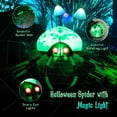 thumbnail image 6 of Gymax 5' Long Halloween Inflatable Creepy Green Black Legs Spider w/ Cobweb & LEDS, 6 of 10