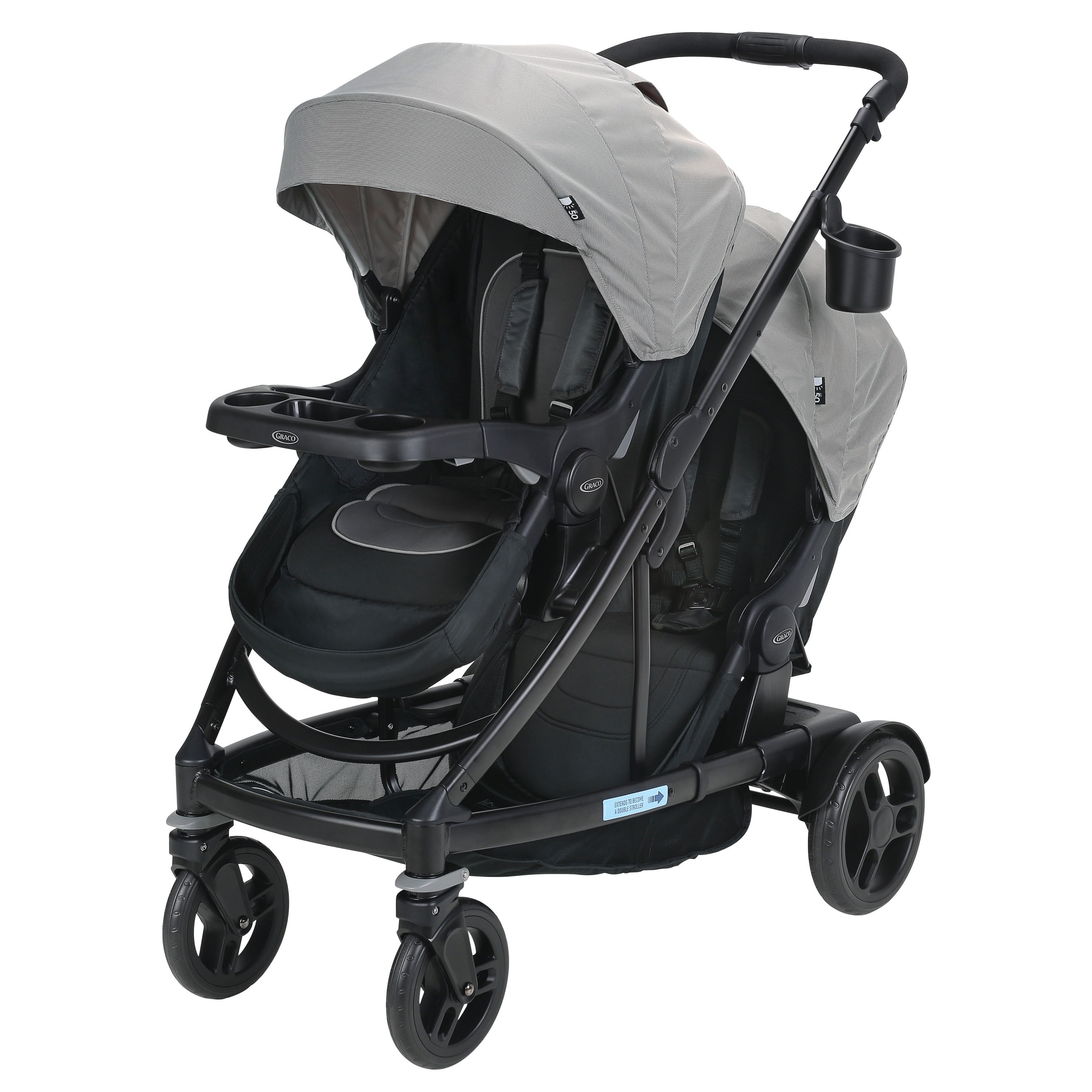 Graco Uno2Duo Double Stroller, Oakley