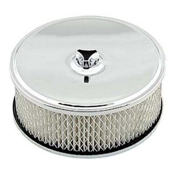 7.87 in. High Riser Chromme Deep-Dish Carburetor Air Cleaner