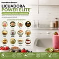 thumbnail image 3 of Licuadora Hamilton Beach Power Elite 12 Funciones con Jarra Vidrio 1.25L Tritura Hielo 700W, 3 of 8