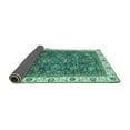 thumbnail image 2 of Ahgly Company Indoor Rectangle Abstract Turquoise Blue Modern Area Rugs, 2' x 3', 2 of 4