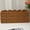 2pcs, variant on Hand-Woven Imitation Rattan Storage Basket with Scalloped Edge, PP Plastic Desktop Organizer for Vanity, Kitchen or Office – Wall-Mountable (Brown)