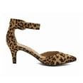 thumbnail image 2 of DREAM PAIRS Women's Fashion Ankle Strap Pump Shoes Low Heel Pointed Toe Pump Dress Shoes LOWPOINTED LEOPARD/SUEDE Size 7.5, 2 of 5