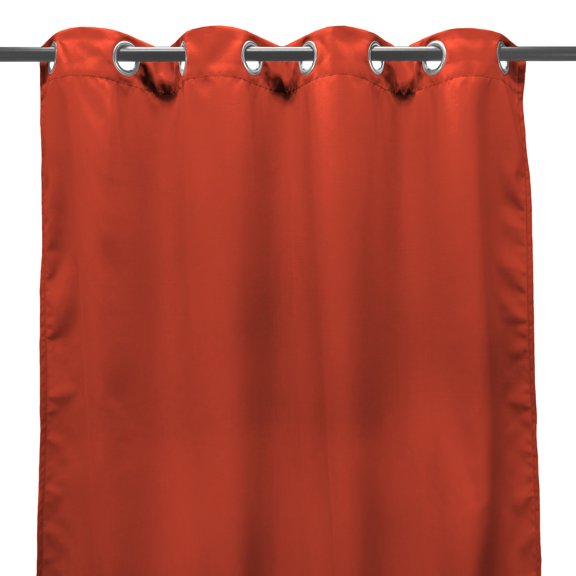 Jordan Manufacturing 54" x 84" Melon Solid Grommet Semi-sheer Outdoor Curtain Panel