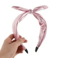 thumbnail image 5 of FOMIYES Glitter Bow Headband Metallic Knotted Wide Hairband Shiny Fashion Accessory for Festival Party, 5 of 7