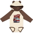 thumbnail image 3 of Inktastic Little Brother Fire Truck Boys Long Sleeve Baby Bodysuit, 3 of 5