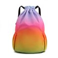 thumbnail image 2 of LYMAYTER Sports Backpack Gradient Color Drawstring Design Large Capacity Travel for Gym Yoga Fitness Outdoor Activities, 2 of 8