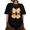 Black, variant on UNISHE Plaid Bow Pumpkin Cute Hand Drawn Fall Design for Women Short Sleeve Crew Neck Graphic Tee
