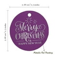 thumbnail image 6 of Inkdotpot Pack Of 100 Real Silver Foil Paper Tags Merry Christmas & Happy New Year Text Favor Hang Tags, 6 of 7