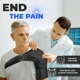 thumbnail image 6 of Adjustable Shoulder Brace for Men, Both Left and Right Arm, Pain Relief for Torn Rotator Cuff, Compression Support Sleeve for Dislocation, Bursitis, Tendonitis, Black, Large, 6 of 7