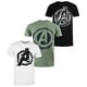 thumbnail image 1 of Marvel Avengers - Camiseta Logotipo para Hombre - Pack de 3 (Negro, Verde, Blanco), 1 of 2
