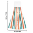 thumbnail image 6 of Yayeee Kitchen Hanging Hand Towels Set of 2 with Loop Bathroom Absorbent Tie Towel, Simple Nautical Pattern, 6 of 7