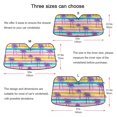 thumbnail image 5 of Yayeee Car Windshield Sun Shade Universal Fit Front Visor Protector, Purple Palm Tree Pattern, 5 of 8
