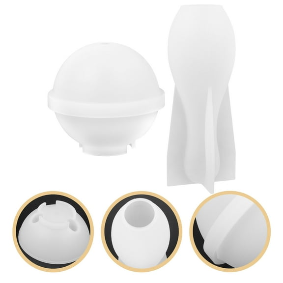 BESTOYARD Bowling Pin Mold for Families White Reusable Mold for Home Decoration 1 Set