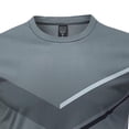 thumbnail image 4 of Men's Shirt and Shorts Gym Set 2 Piece Outfits Fashion Summer Tracksuits Casual Sportwear Set Big and Tall Size M-5XL Gray, 4 of 5