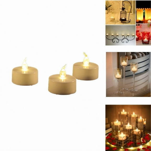 Flameless Candles, 3 Pack Battery LED Candles, for Fireplace, Dinner Table, Windowsill, Home Decor