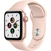 Apple Watch SE - GPS   Cellular LTE - 40mm Aluminum Case Gold / Pink Sand Sport Band - Refurbished - A Grade