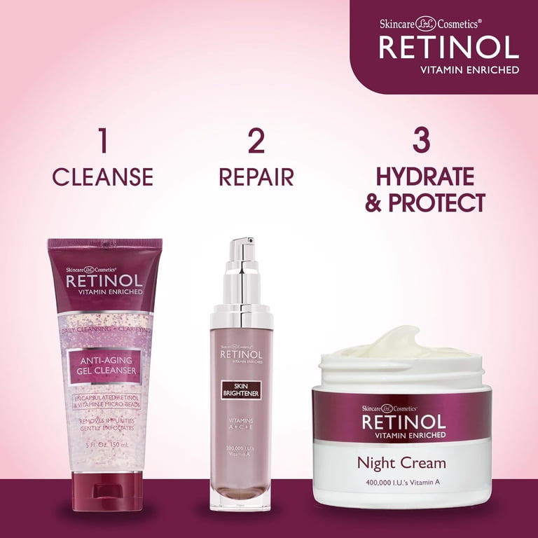 Ldel Cosmetics Retinol Night Cream with Vitamins A, C, E, 1.7 oz