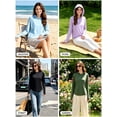 thumbnail image 4 of Ihhxva Women's UPF 50+ Sun Protection Hoodie Shirt Lightweight Long Sleeve UV Outdoor Hiking Fishing Top with Watch Hole S-XXL, 4 of 10