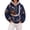 Dark Blue, variant on Pet Carrier Hoodie Dog Cat Carrier Sweatshirts Cute Printed Pullover Hoodies with Front Pet Holding Pocket
