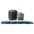 thumbnail image 1 of Portable Travel Tea Set Ceramic Teapot Infuser with Storage Bag, Anti Burn, All in One Storage, Humanized Design for Outdoor, 1 of 8