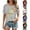 Light Gray, variant on Womens Clothing Top Crew Neck Pullover Short Sleeve Track Work Travel Fall