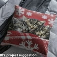 thumbnail image 2 of Homewish 3D Kawaii Cat 01 for Kids, Cute Kitten Animal Lover Room Decor Fabric by the Yard, Merry Christmas Sewing Fabric, Luxury Bedroom Decor, 2 of 6