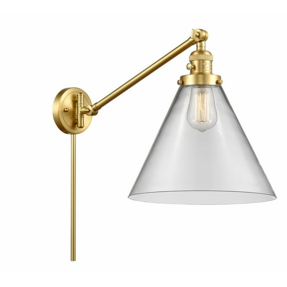 Innovations Lighting - Cone - 1 Light Swing Arm Wall Sconce In Industrial