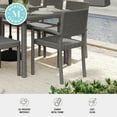 thumbnail image 5 of Martha Stewart Indoor-Outdoor Stackable Patio Dining Armchair in Gray Rattan Wicker, 5 of 13