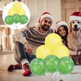 thumbnail image 2 of Gregiular - Juego de 100 globos navideños de látex de 12 pulgadas con estampado colorido, para fiestas navideñas, adornos para el hogar (diseño variado), 2 of 6