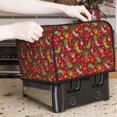 thumbnail image 7 of Honeii X-mas and New Year Print 4 slice Toaster Cover, Two Slice Toaster Dust-proof Cover For Kitchen Small Appliance and Fingerprint Protection, 7 of 7