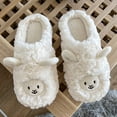 thumbnail image 4 of GHSOHS Slippers for Women Warm Shoes Womens Slippers Arch Support Women's Fuzzy Slippers Animal Cartoon Cute Slippers Winter 3D Round Toe Indoor Home Pink Plush Bedroom Shoes House Slippers,Size 37, 4 of 5