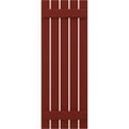 thumbnail image 5 of Ekena Millwork 19 1/2"W x 71"H Americraft Five Board (2 Batten) Exterior Real Wood Spaced Board-n-Batten Shutters (Per Pair), Pepper Red, 5 of 10