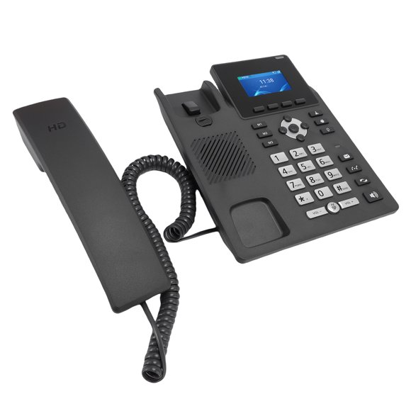 Smart WiFi IP Phone VoIP Accounts 3.5 Inch Color Display 2.4G and 5G Dual Band Dual Port Gigabit Ethernet Desktop Business Media Phone