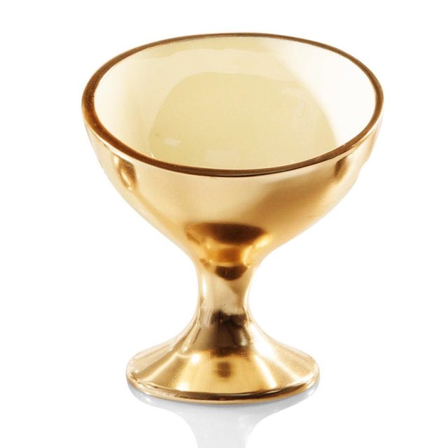Nima Oberoi Lunares Ice Cream Cup Oyster/Gold