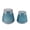 Blue, variant on Aria Home Fleurine Set of 2 Frosted Glass Vases Table Decor, Holiday & Living Room Accent