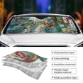 thumbnail image 5 of Bingfone Vintage Print Island Skull Car Windshield Sun Shade Protector Keep Your Vehicle Cool Sun Shield Visor Cover Foldable for Car Truck SUV-Medium, 5 of 8