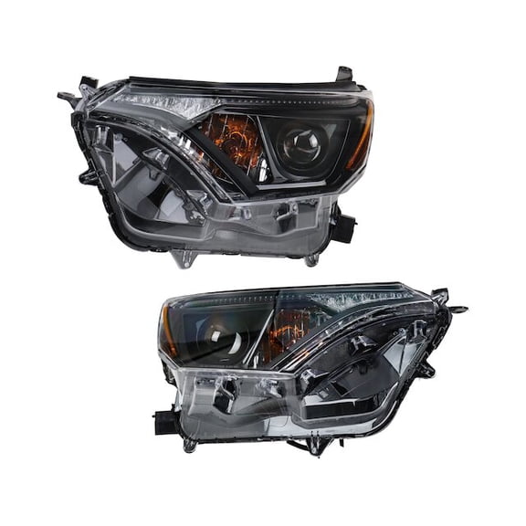 Headlight Assembly Set 2 Piece - Compatible with 2016 - 2018 Toyota RAV4 2017