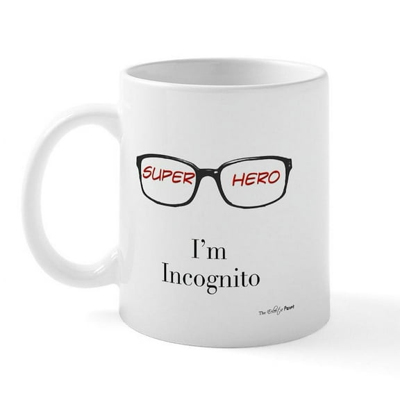 CafePress - Superhero (Red) Mug - 11 oz Ceramic Mug - Novelty Coffee Tea Cup