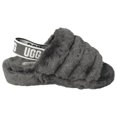thumbnail image 4 of UGG Women's Fluff Yeah Slide Sheepskin Insole & Upper Slippers (Charcoal, 7), 4 of 6