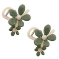 thumbnail image 2 of Pinzas rectas con forma de pico de pato y flores retro, horquilla y pinza recta con forma de pico de pato y flores retro, pinzas para el pelo elegantes con forma de pico de pato, planas y de fijación, 2 of 8