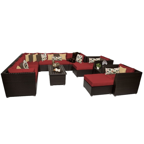 Bermuda 13 Piece Outdoor Wicker Patio Furniture Set 13a