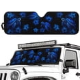 thumbnail image 2 of POLERO Accordion Car Windshield Sun Shade, Blue Sea Turtle Hibiscus Car Sun Visor to Protect UV Rays, Foldable Automotive Windshield Sunshades Keep Your Vehicle Cool & Comfort - 52.95" x 16.14", 2 of 7